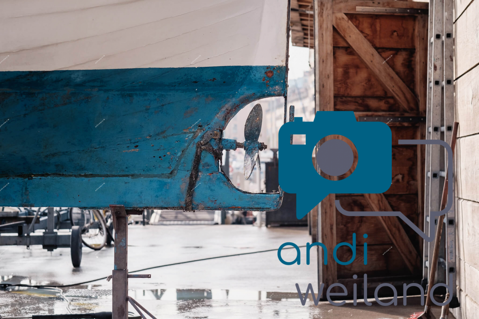 Portrait von einem vollbärtigen Mann mit kurzen Haaren, der in die Kamera lächelt. Er trägt ein Shirt mit einem Fahrrad.